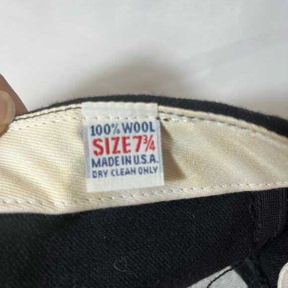 Wichita Wranglers Hat Baseball Cap Fitted‎ 7 3/4 New Era Vintage 90s MiLB Black - Picture 4 of 7